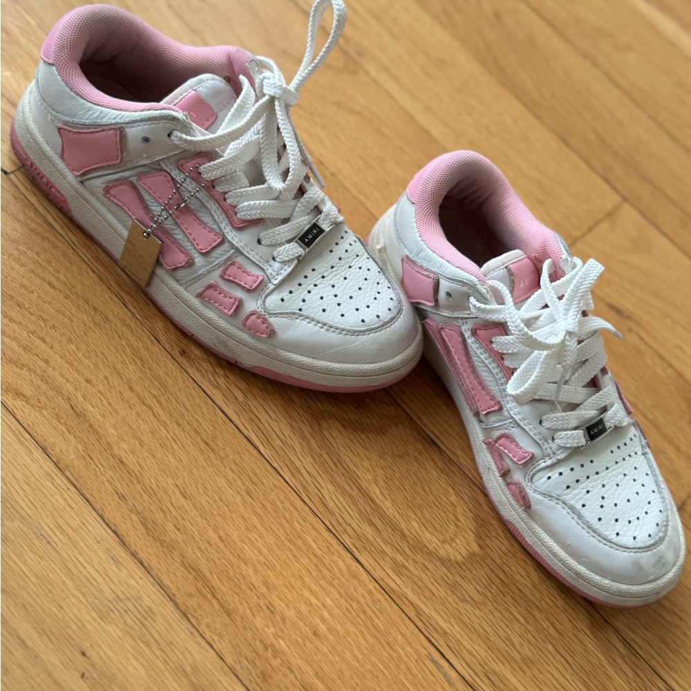 AMIRI White and Pink Women's Sneakers